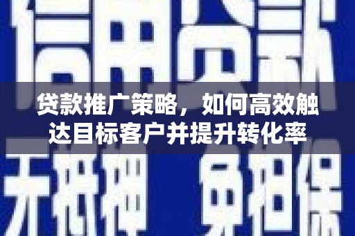 呼兰贷款推广策略，如何高效触达目标客户并提升转化率