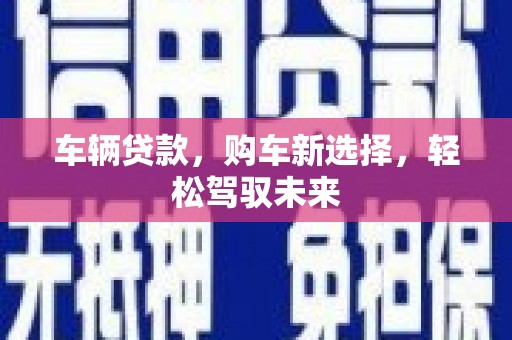 呼兰车辆贷款，购车新选择，轻松驾驭未来