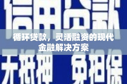 呼兰循环贷款，灵活融资的现代金融解决方案