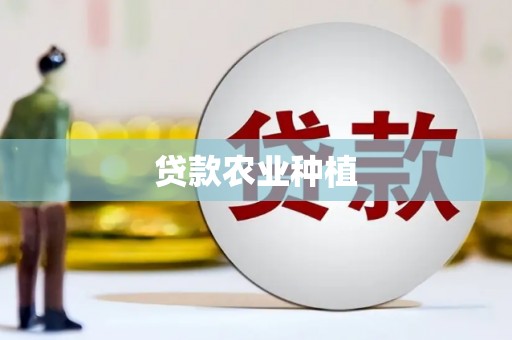 呼兰贷款农业种植