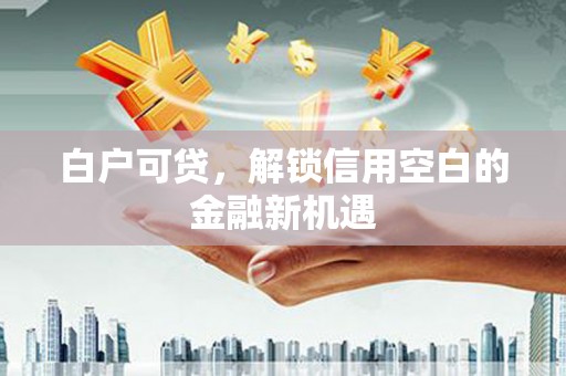 呼兰白户可贷，解锁信用空白的金融新机遇