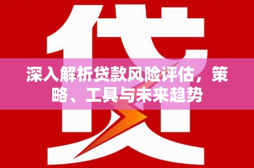 呼兰深入解析贷款风险评估，策略、工具与未来趋势