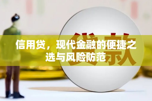 呼兰信用贷，现代金融的便捷之选与风险防范