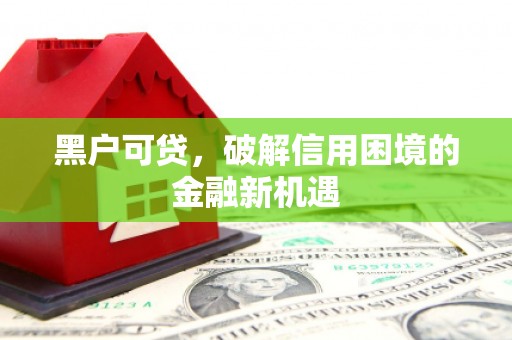 呼兰黑户可贷，破解信用困境的金融新机遇