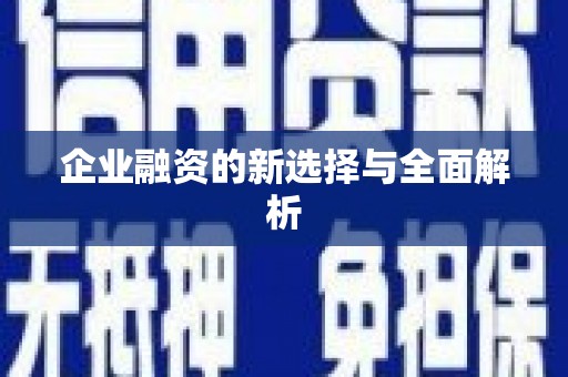 呼兰企业融资的新选择与全面解析